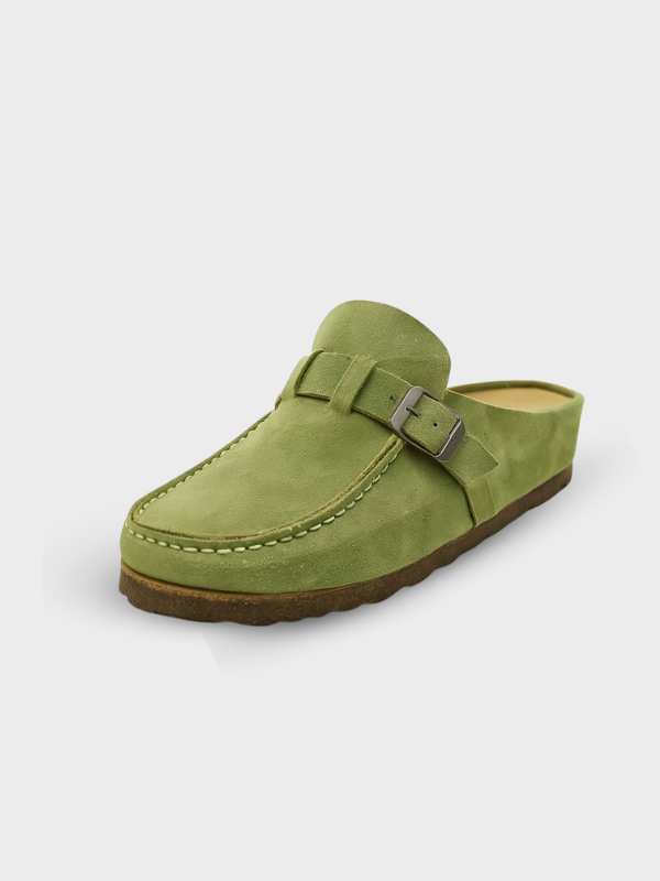 Dames Clogs met Gesp Groen