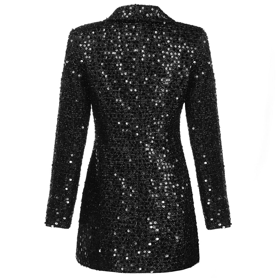 Dames Blazerjurk met pailletten voor feestjes