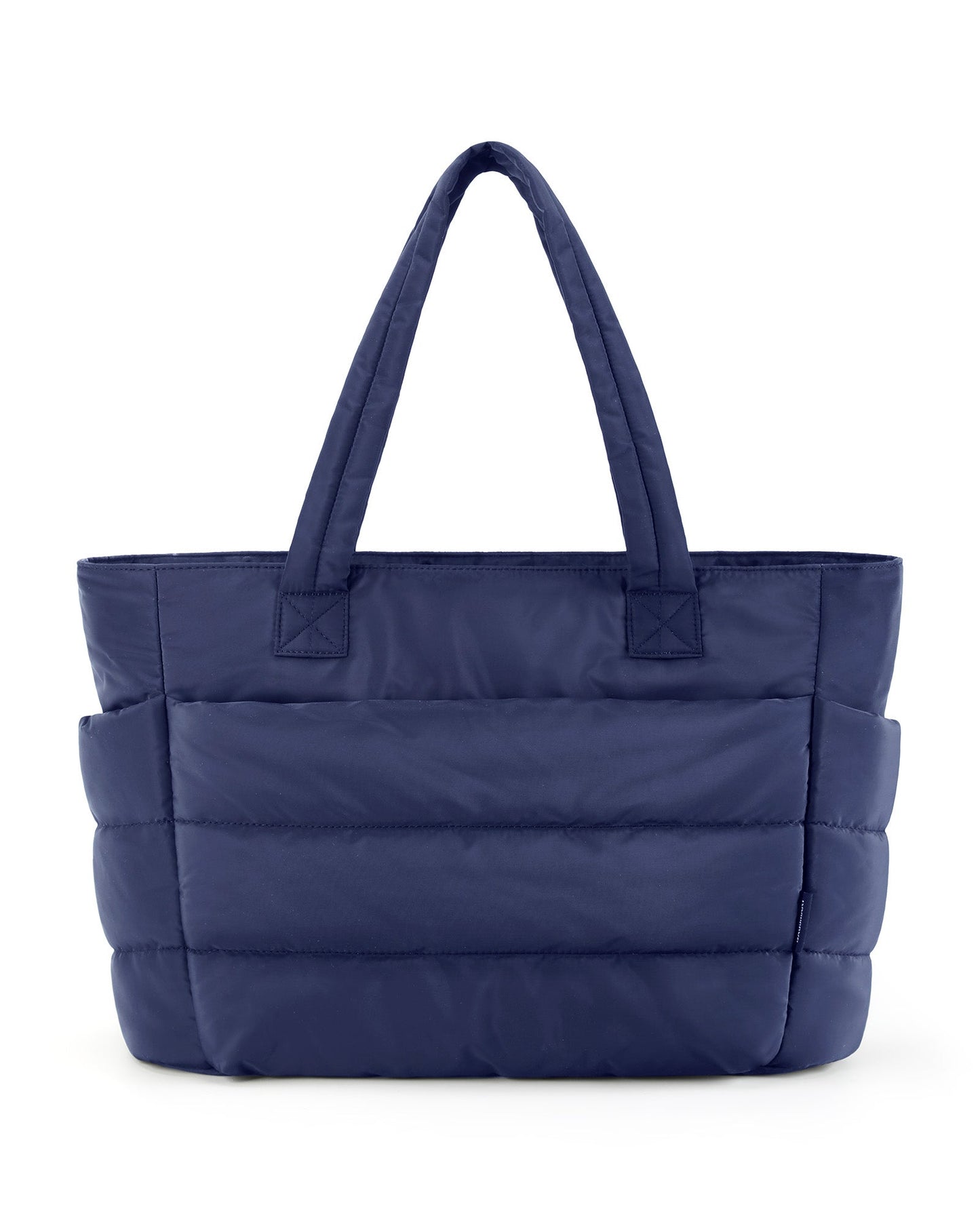 Dames Schoudertas met Puffer-Look Gewatteerd Blauw