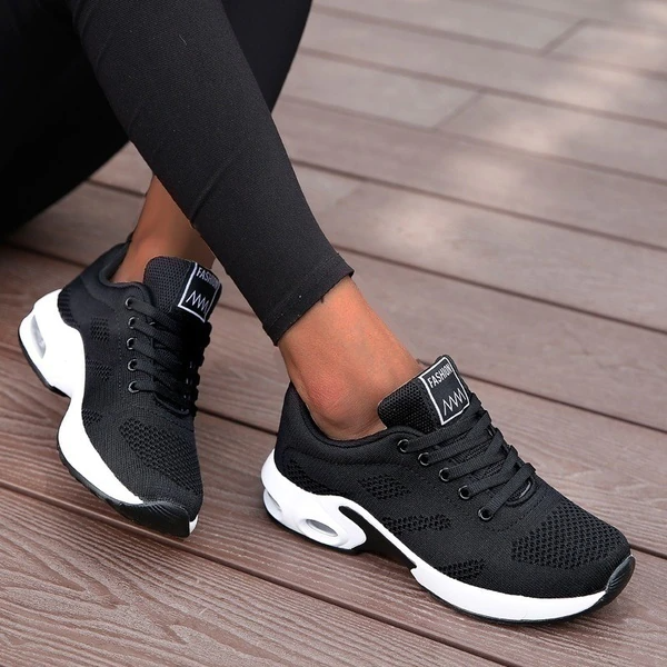 Dames Sneakers met Orthopedische Ondersteuning Zwart