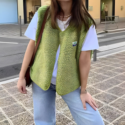 Dames Fleece Bodywarmer Groen