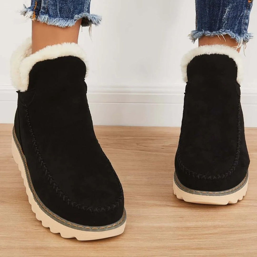 Dames Winterlaarzen met Antislip Zool en Fleece