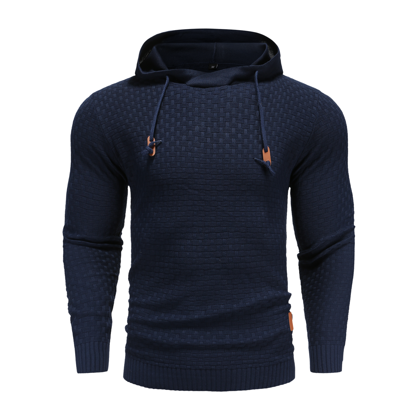 Heren Hoodie Slim Fit met Capuchon en Trekkoorden Blauw