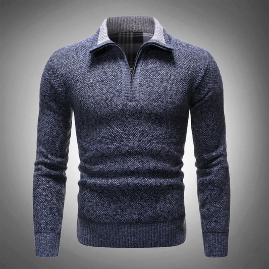 Heren Pullover met Halfhoge Kraag