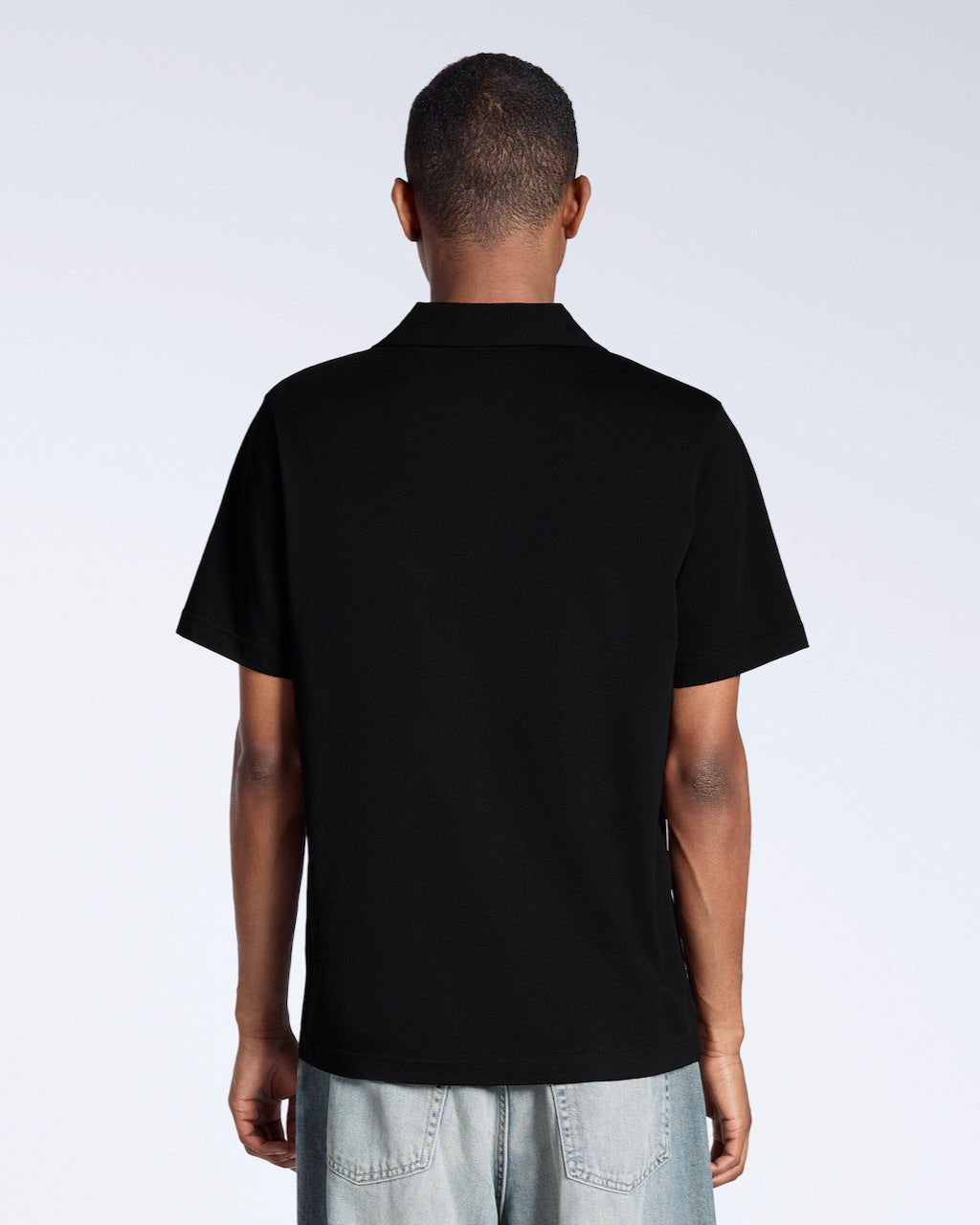 Heren Polo Korte Mouw met Open Kraag en Relaxed Fit