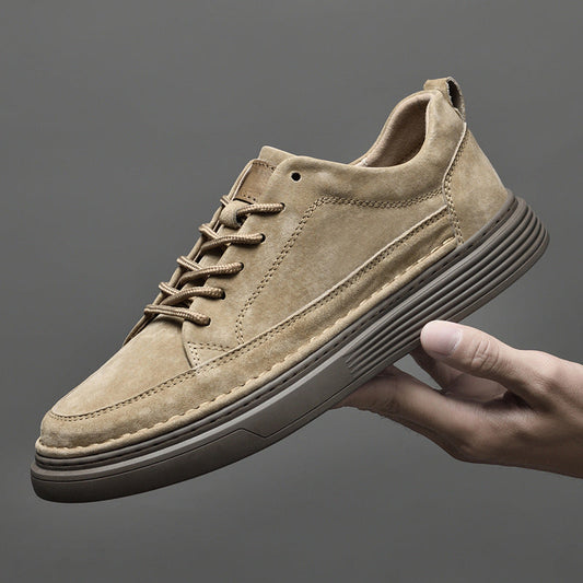 Heren Sneakers met Vetersluiting en Dikke Zool