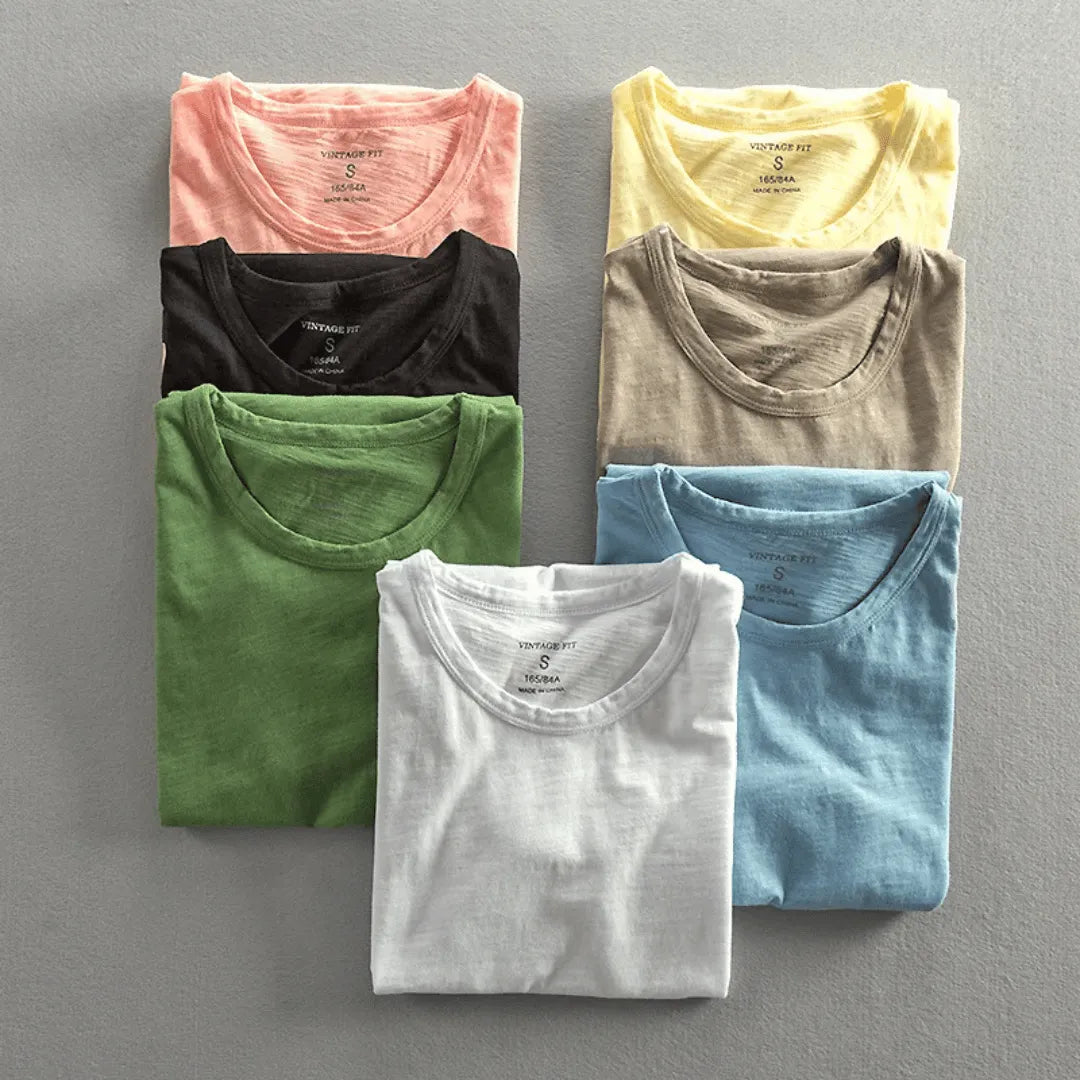 Heren T-shirt Korte Mouw met Ronde Hals en Relaxed Fit