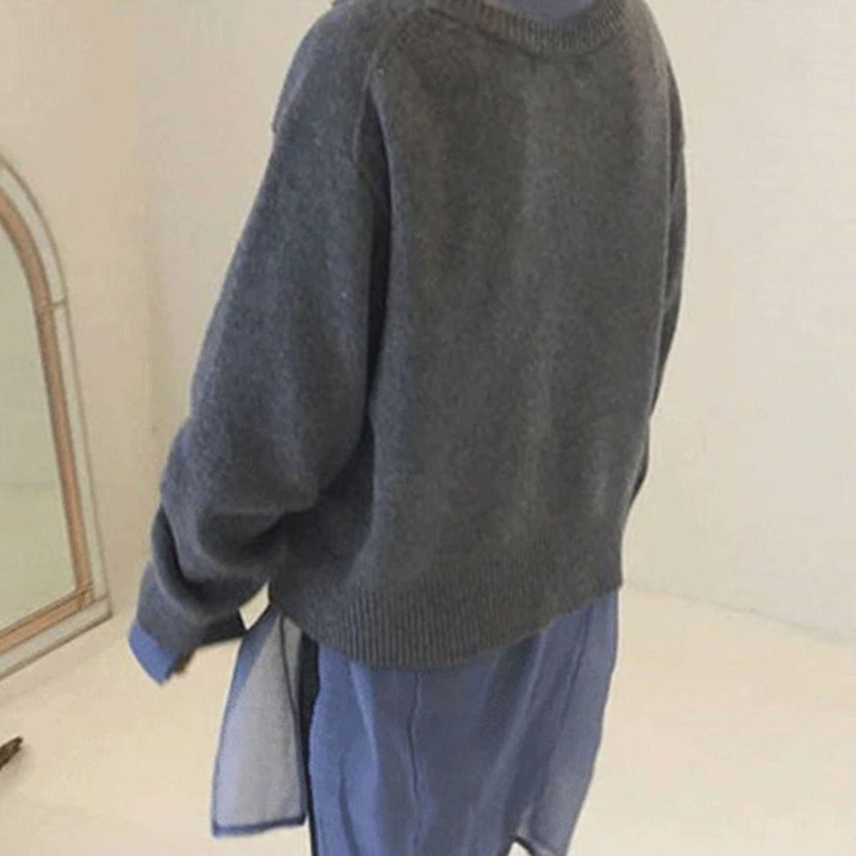 Dames Cardigan met Asymmetrische Knopen