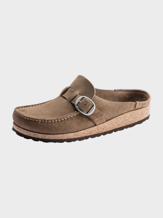 Dames Clogs met Gesp Taupe