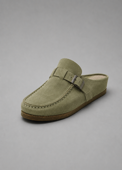 Dames Clogs met Gesp Groen