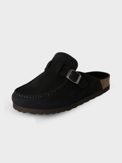 Dames Clogs met Gesp Zwart