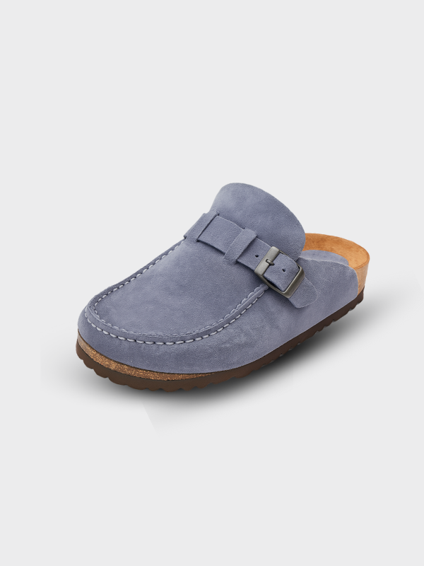 Dames Clogs met Gesp Lichtblauw
