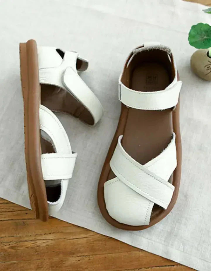 Dames Elegante Sandalen met Asymmetrisch Ontwerp Wit