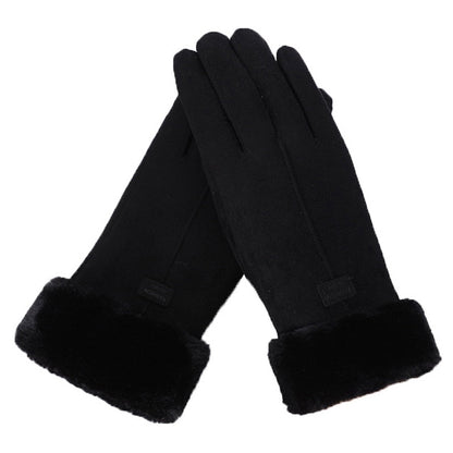 Dames Handschoenen met Fleece Voering Zwart
