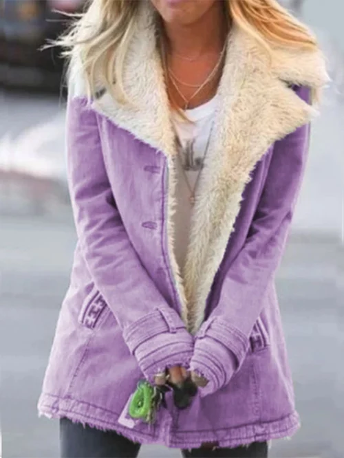 Dames Parka Winterjas Waterdicht Paars