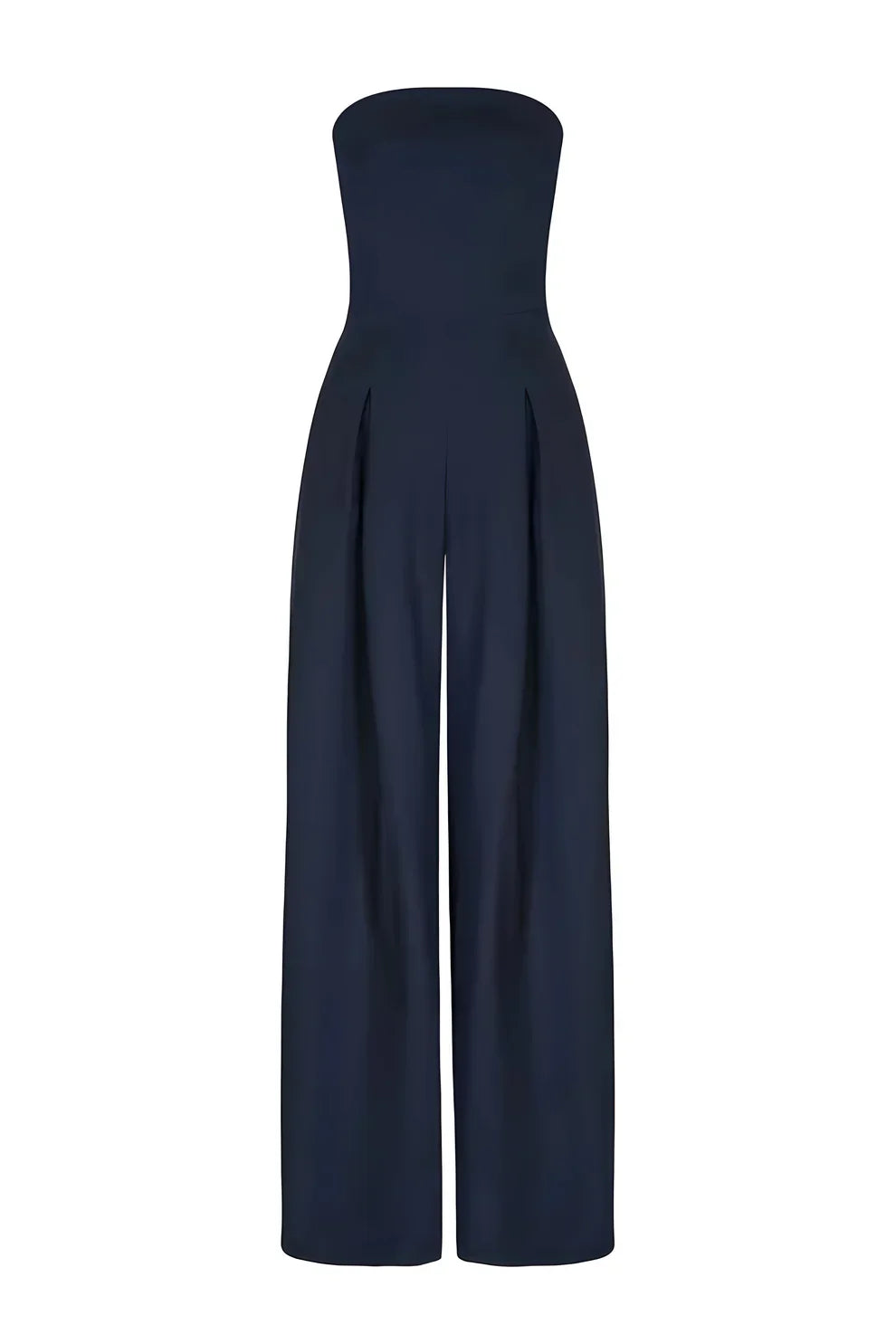 Dames Jumpsuit met Wijde Pijpen en Strapless Ontwerp