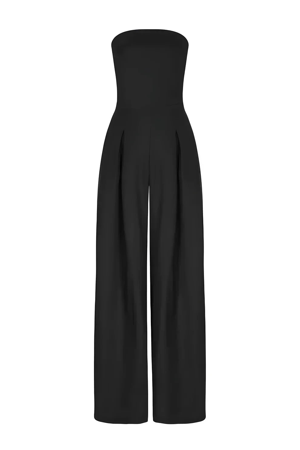 Dames Jumpsuit met Wijde Pijpen en Strapless Ontwerp