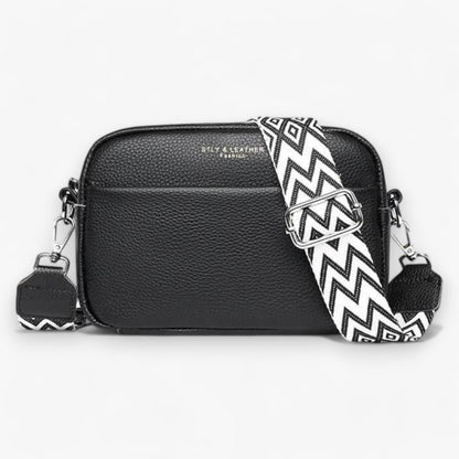 Dames Crossbody Tas met Rits Zwart