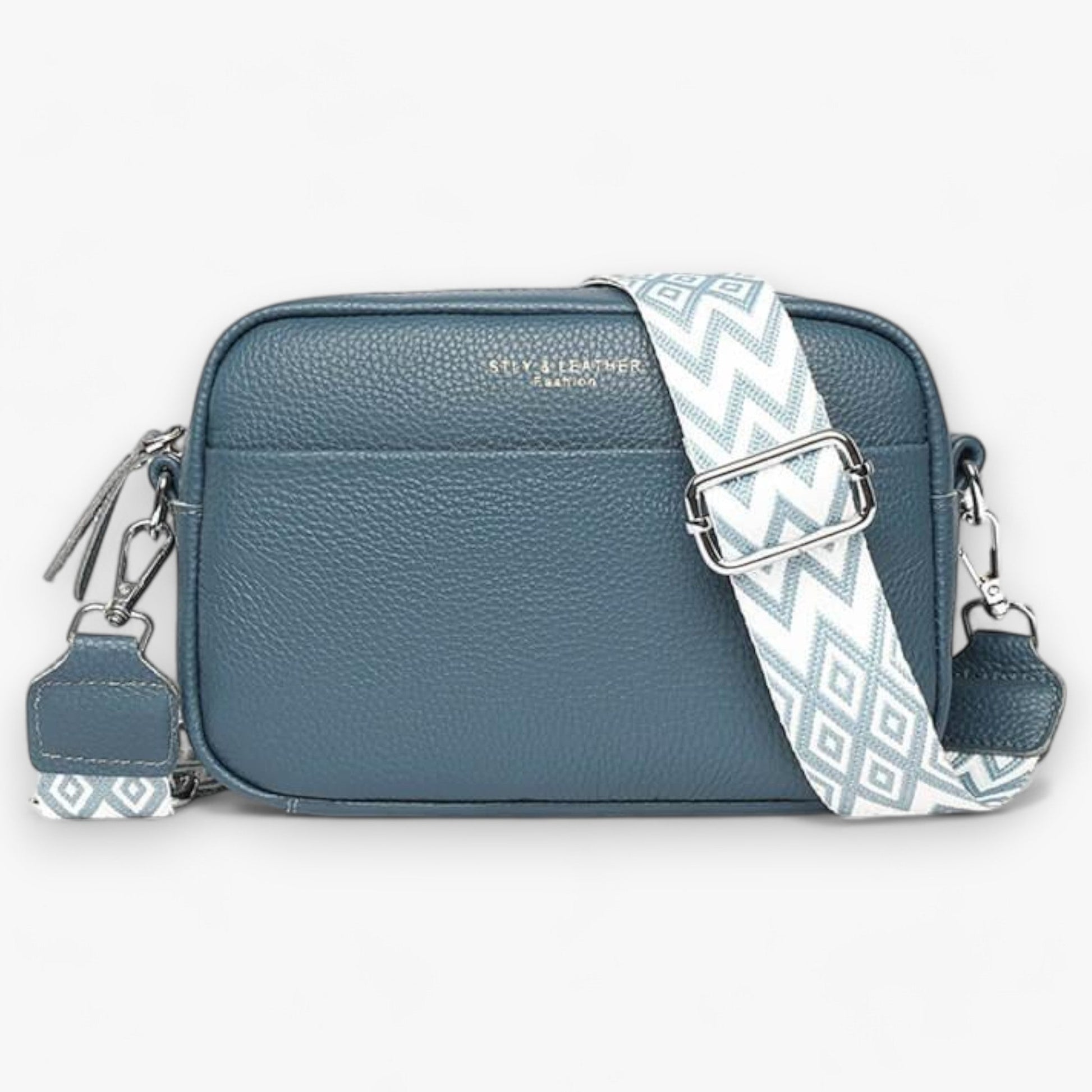 Dames Crossbody Tas met Rits Blauw