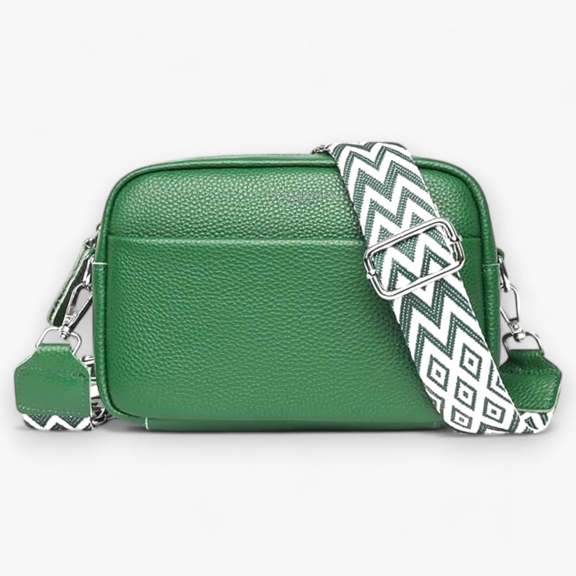 Dames Crossbody Tas met Rits Groen