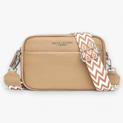 Dames Crossbody Tas met Rits Khaki