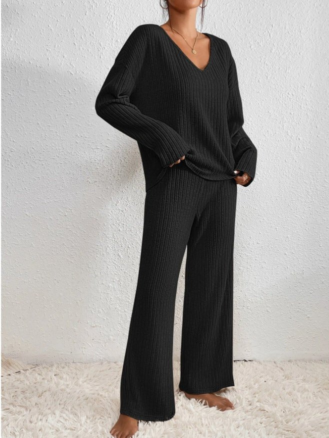 Dames Loungewear Set met Modern Ontwerp en Ademend Comfort Zwart