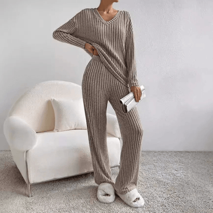 Dames Loungewear Set met Modern Ontwerp en Ademend Comfort Grijs