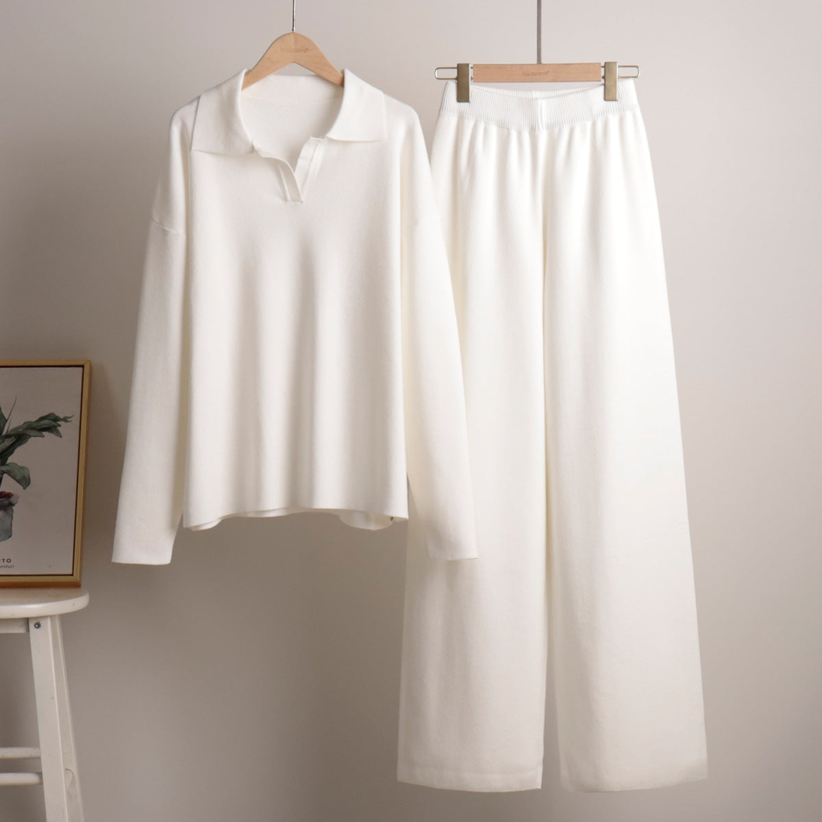 Dames Loungewear Set met Oversized Trui en Wijde Broek