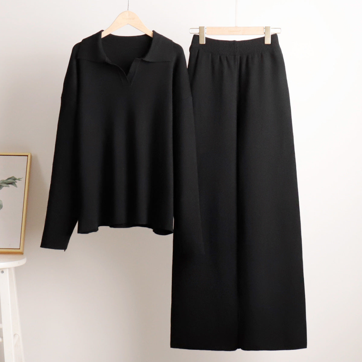 Dames Loungewear Set met Oversized Trui en Wijde Broek