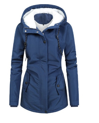 Dames Lange Parka met Capuchon