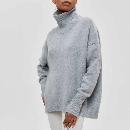 Dames Oversized Coltrui met Comfortabel Design Grijs