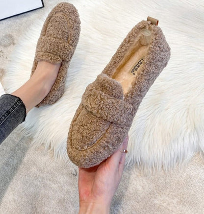 Dames Zachte Pantoffels met Schoenontwerp Khaki