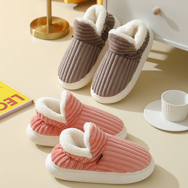 Dames Zachte Pantoffels met Fleece Voering