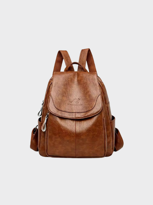 Dames Rugzak met Elegante Smalle Banden Bruin