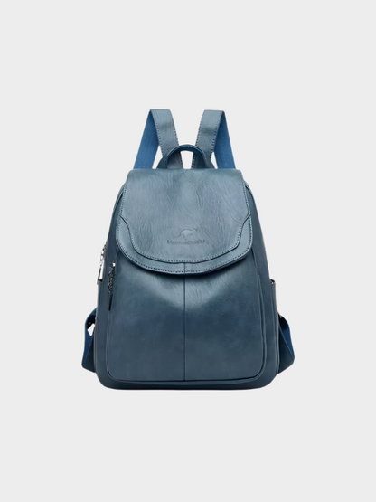 Dames Rugzak met Elegante Smalle Banden Lichtblauw