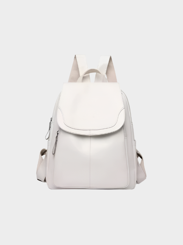 Dames Rugzak met Elegante Smalle Banden Wit