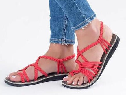 Dames Sandalen met Ondersteuning Rood