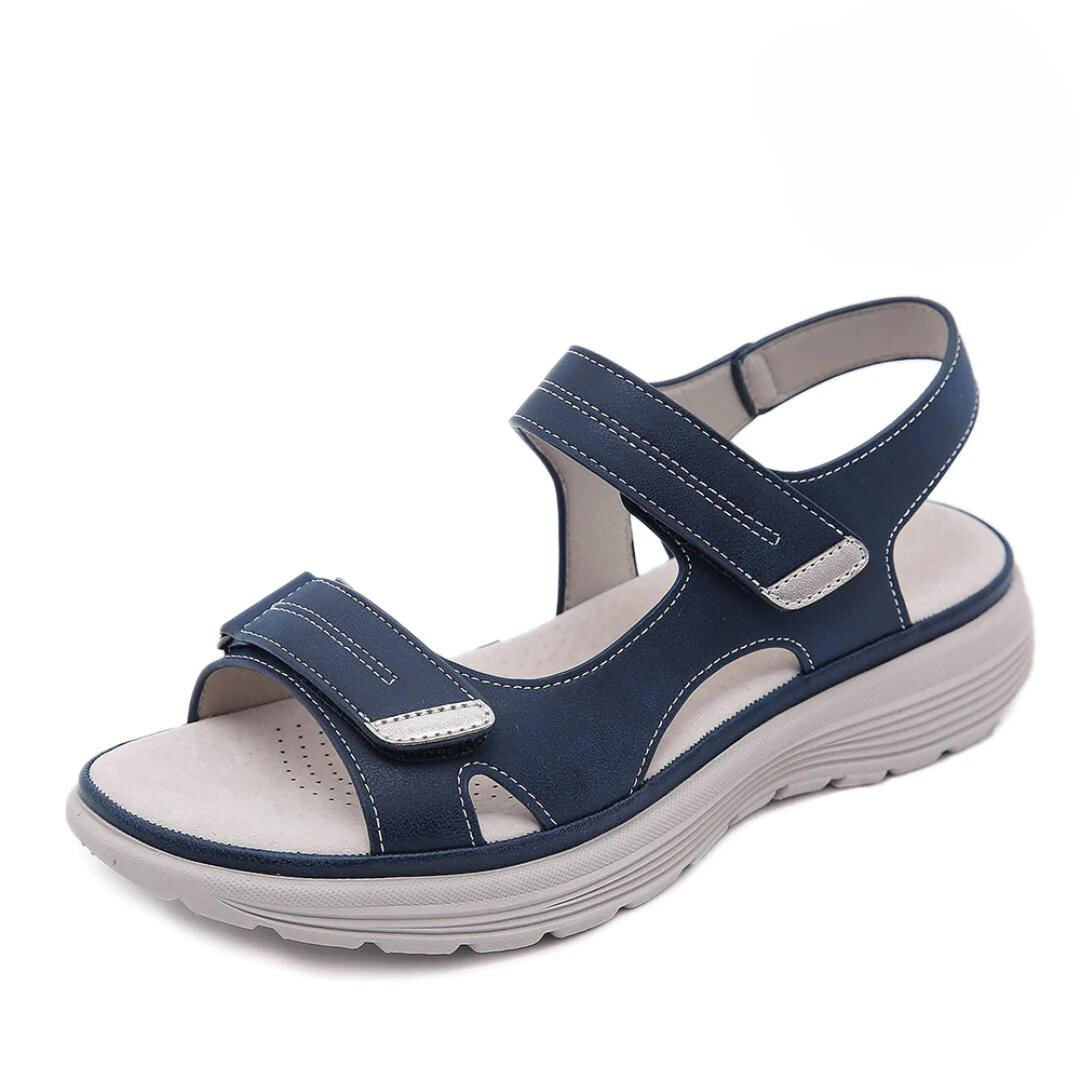 Dames Sandalen met Verstelbare Bandjes en Ergonomische Zool Blauw