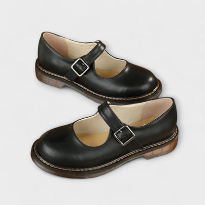 Dames Mary Jane Schoenen met Ronde Neus en Verstelbare Bandjes