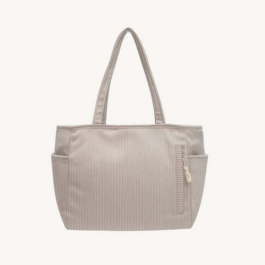 Dames Corduroy Schoudertas met Minimalistisch Ontwerp en Ruime Opbergruimte