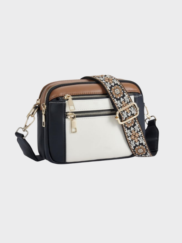 Dames Mini Schoudertas Zwart Wit