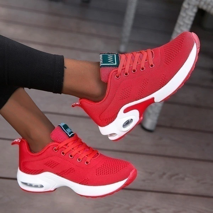 Dames Sneakers met Orthopedische Ondersteuning Rood