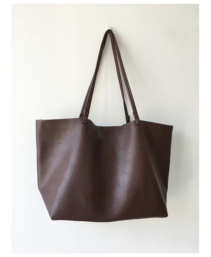 Dames Tote Handtas voor Werk en Weekend Donkerbruin