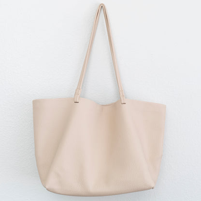 Dames Tote Handtas voor Werk en Weekend Beige