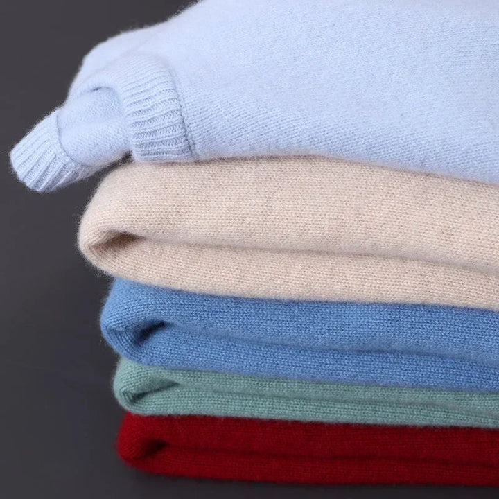Heren Gebreide Trui - Casual Pullover met Ronde Hals