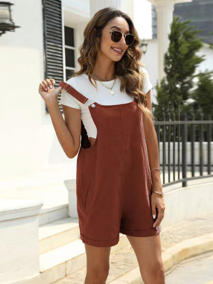 Dames Tuinpak met Verstelbare Bretels en Luchtige Pasvorm