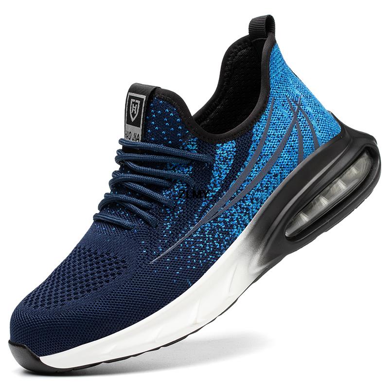Dames Veiligheidsschoenen S3 met Stalen Neus en Tussenzool Blauw