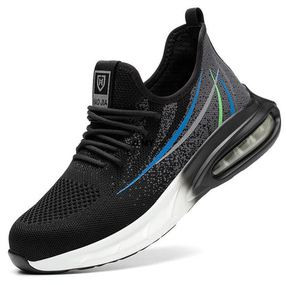 Dames Veiligheidsschoenen S3 met Stalen Neus en Tussenzool Zwart Blauw