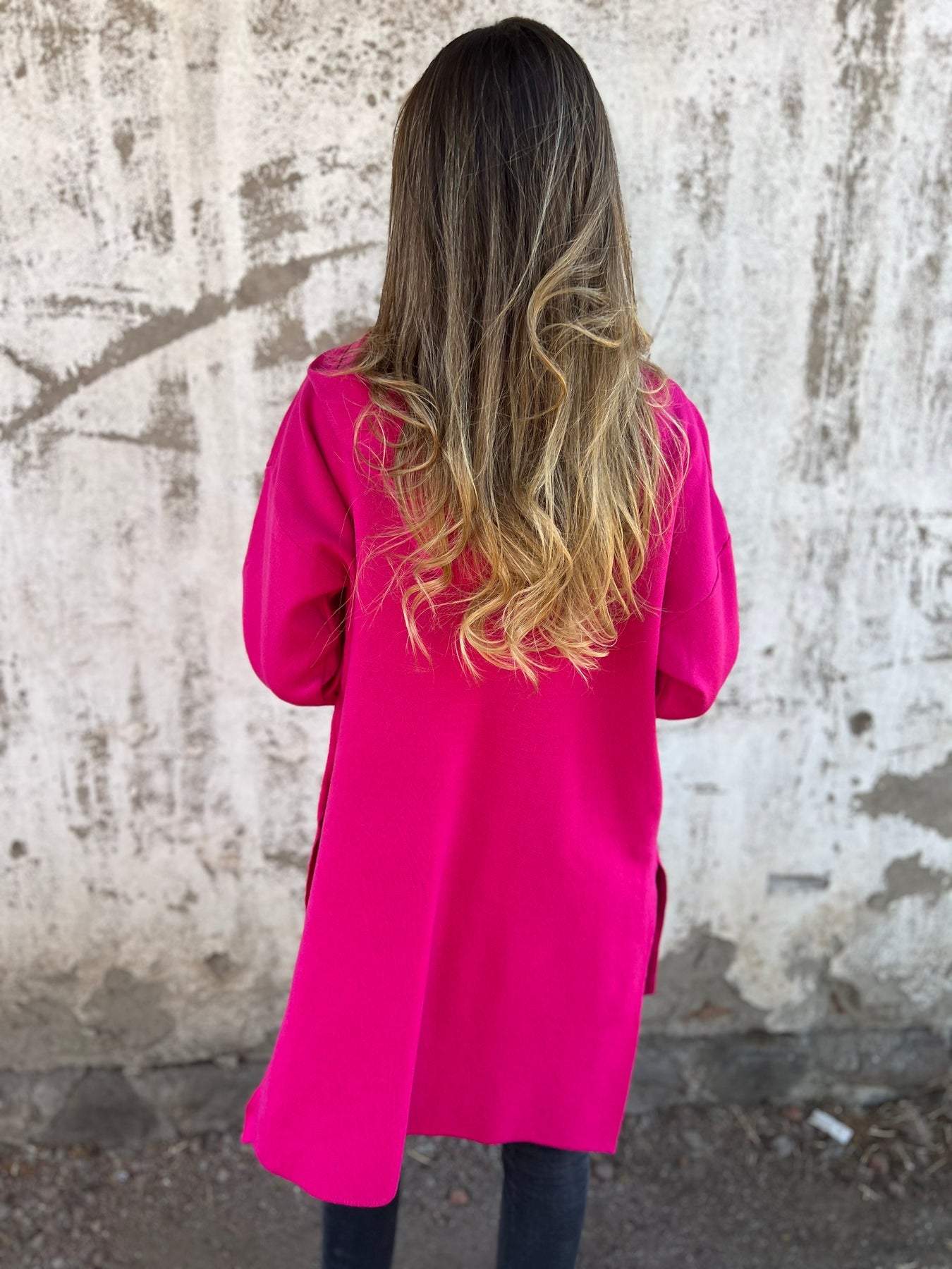 Dames Lang Vest met Capuchon en Open Voorzijde voor Casual Look