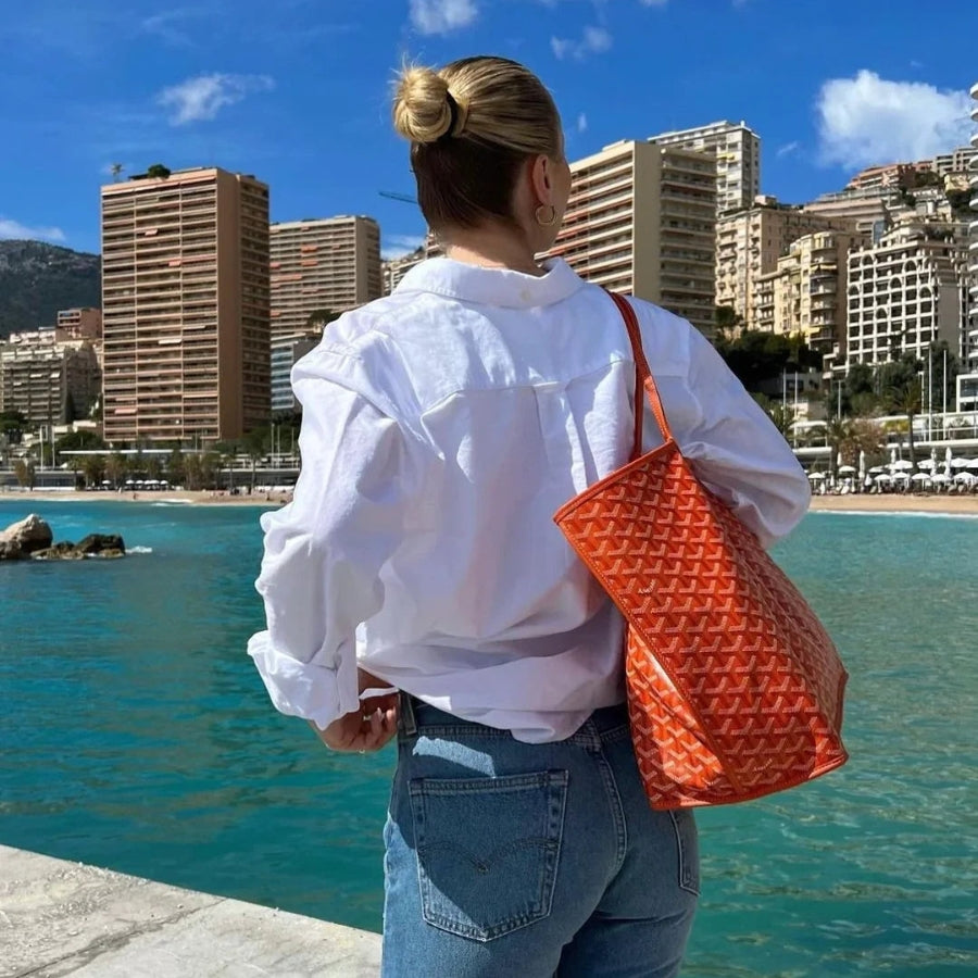 Dames Weekendtas Grote Capaciteit Oranje